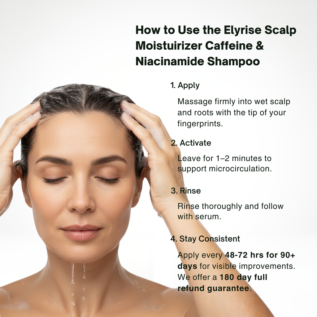 Elyrise Scalp Moistuirizer Caffeine & Niacinamide Shampoo