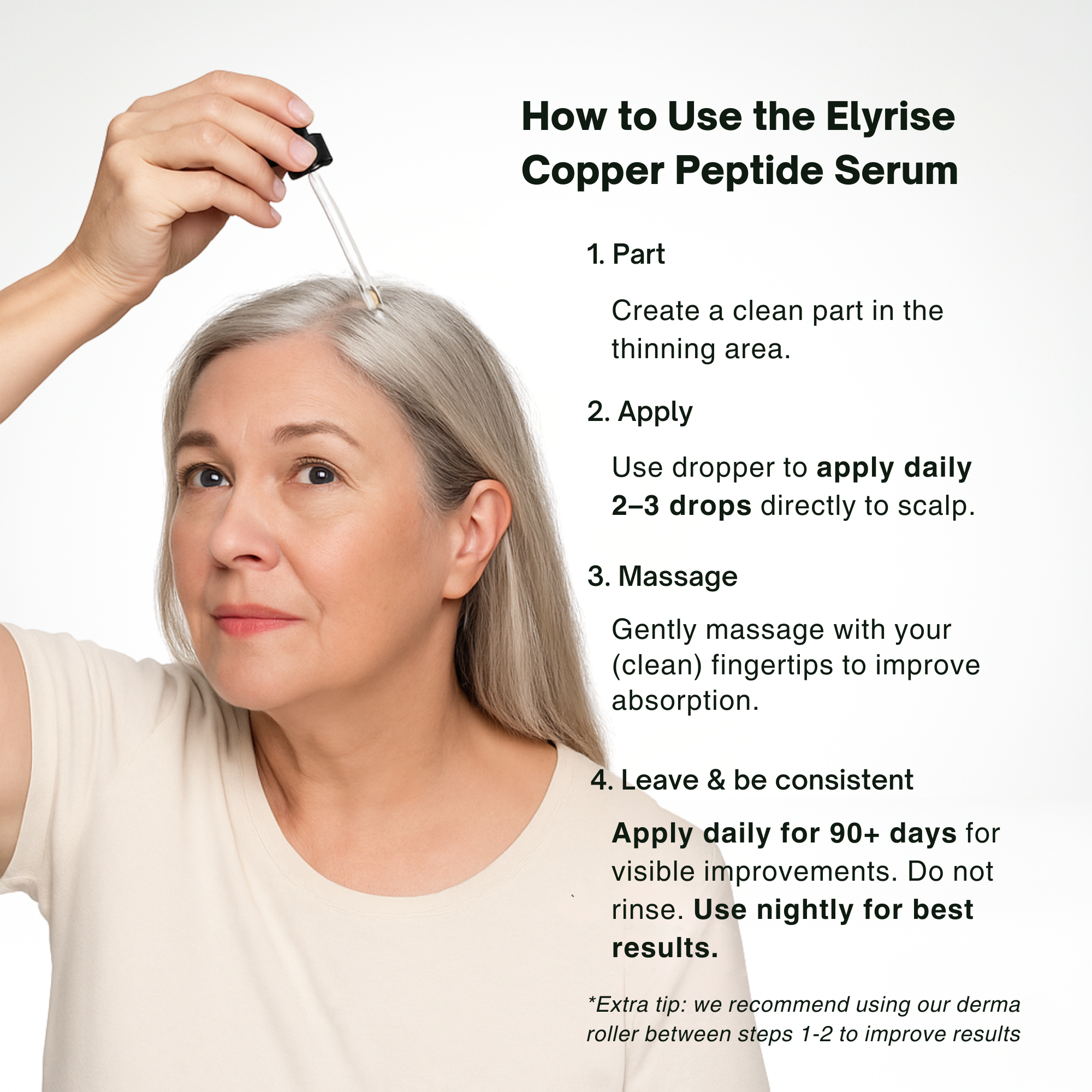 Elyrise Hair Growth Copper Peptide (GHK-Cu) Serum